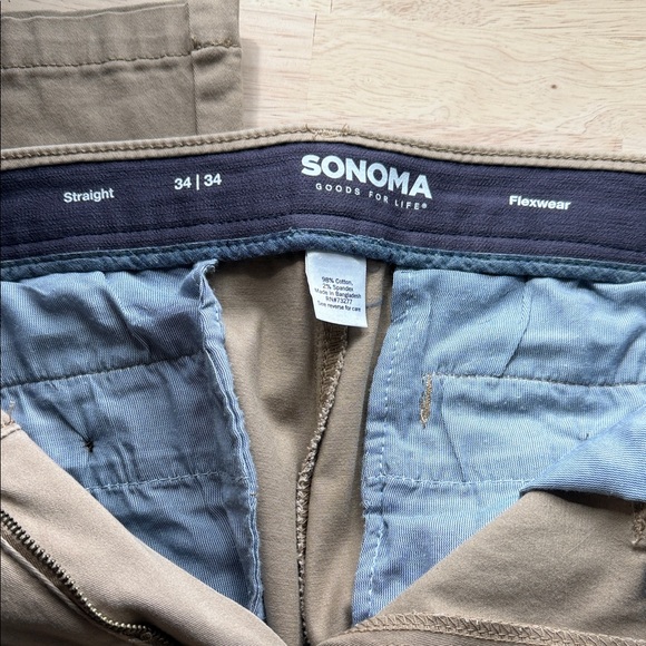 Sonoma Men's Khaki Chinos - Picture 2 of 2